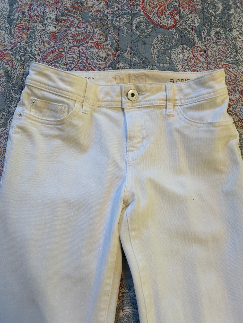 DL1961 Women's White Skinny Jeans